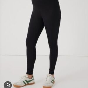 Pact Organic Black Maternity Leggings